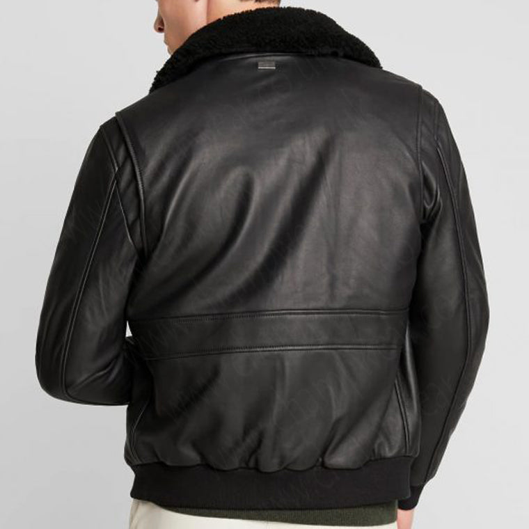 Men Black Lambskin Leather Biker Jacket Men Black Lambskin Leather Biker Jacket