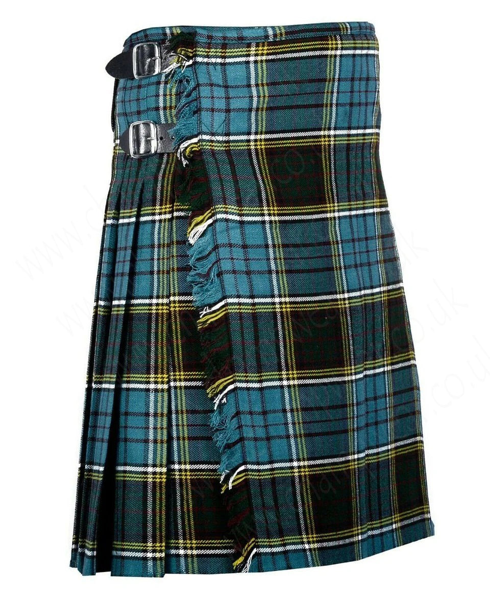 Anderson tartan 8 yard handmade traditional heavy weight kilt