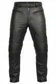 Mens CE Armored Leather Motorcycle Pant
