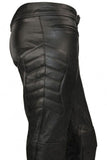 Mens CE Armored Leather Motorcycle Pant
