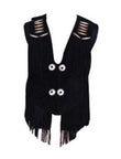 Black leather vest