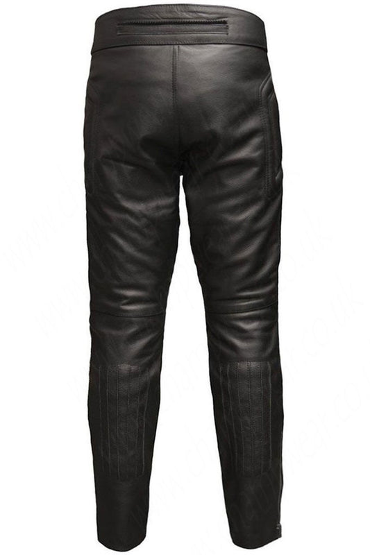 CE Armoured Mens Leather Motorcycle Trousers