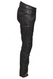 CE Armoured Mens Leather Motorcycle Trousers