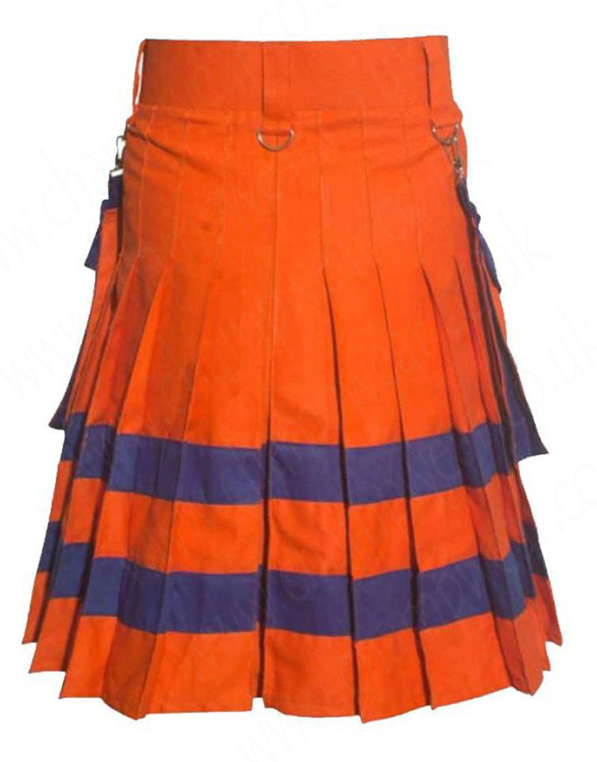 Champwear Fire Fighter Orange Utility Kilt