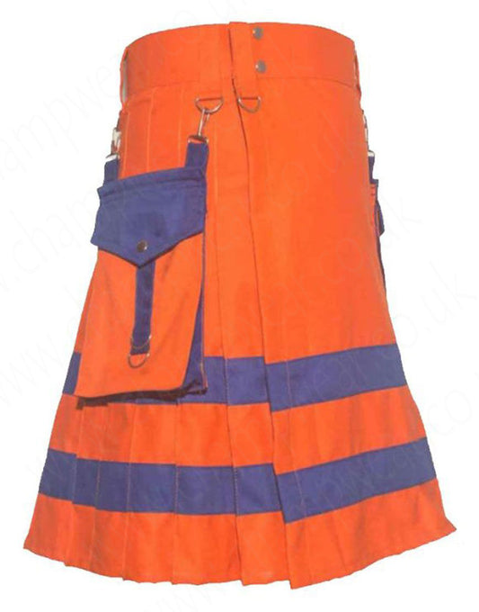 Champwear Fire Fighter Orange Utility Kilt