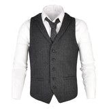 Champwear Herringbone Tweed 100% Wool Waistcoat
