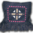 Champwear Midnight Mesa Leather Fringe Pillow