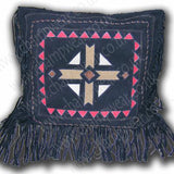 Champwear Midnight Mesa Leather Fringe Pillow