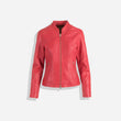Champwear Women's Pink Fashion Leather Jacket