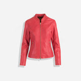 Champwear Women's Pink Fashion Leather Jacket