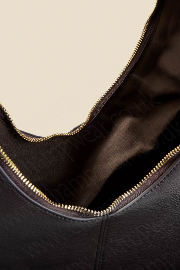 Dark Brown Fringe Detail Western Shoulder Bag