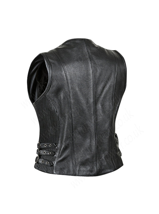 Dark Star leather motorcycle vest