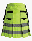 Fluorescent Green Firefighter Utility Kilt