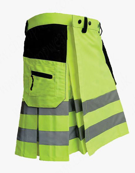Fluorescent Green Firefighter Utility Kilt