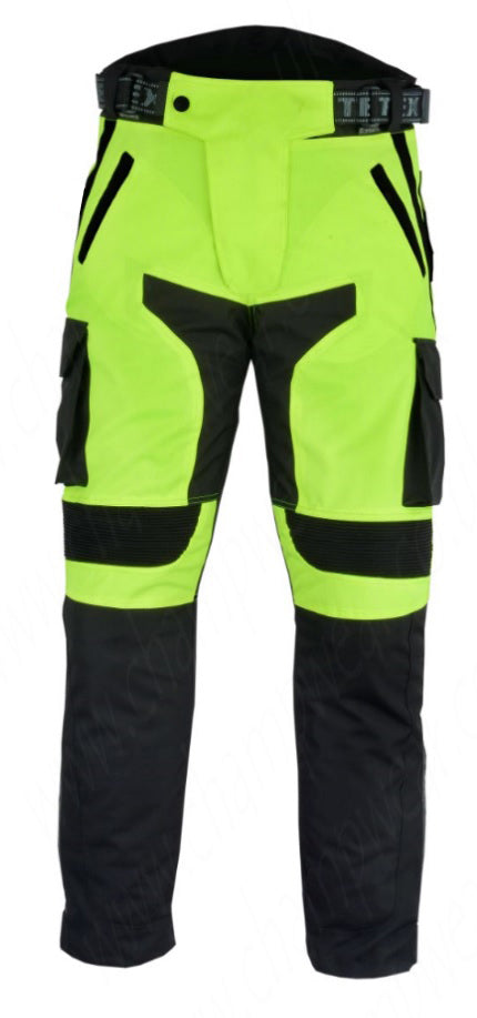 Hi-vis motorbike trousers