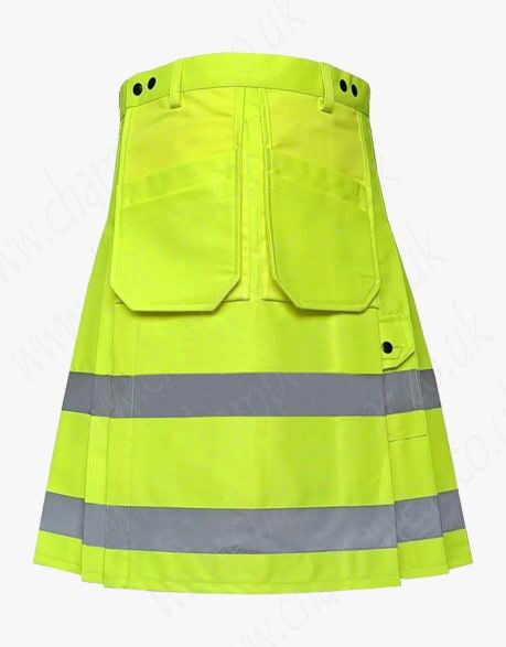 High Visibility Yellow Utility Kilt Reflective Firefighter Design