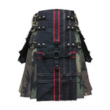 Interchangeable Woodland Camo Utility Kilt