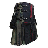 Interchangeable Woodland Camo Utility Kilt