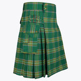 Irish Green Tartan Utility Kilt for Men