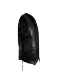 MEN’S MOTORCYCLE VEST ZIPPER FRONT V-NECK STYLE BIKER VEST