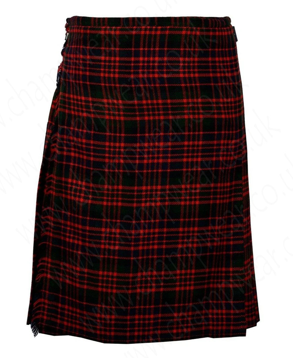 Macdonald Tartan 8 yard handmade traditional heavyweight kilt
