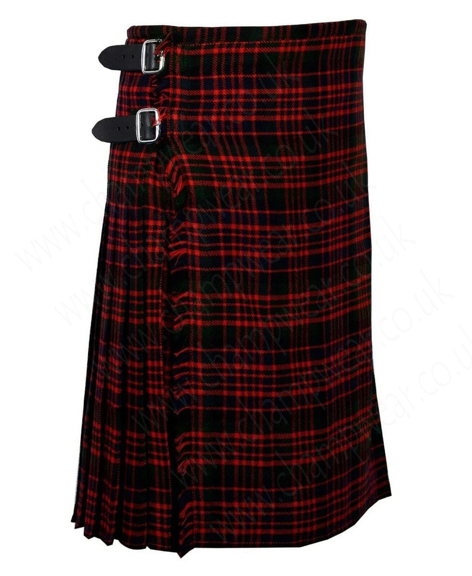 Macdonald Tartan 8 yard handmade traditional heavyweight kilt