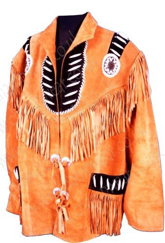 Men Reddish Brown Western Leather Jacket