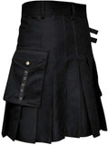 Men's Utility Traditional Scottish Kilt With Cargo Pockets
