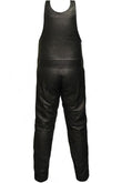 Men's Genuine Cowhide Pant With Bib And Brace Real Leather