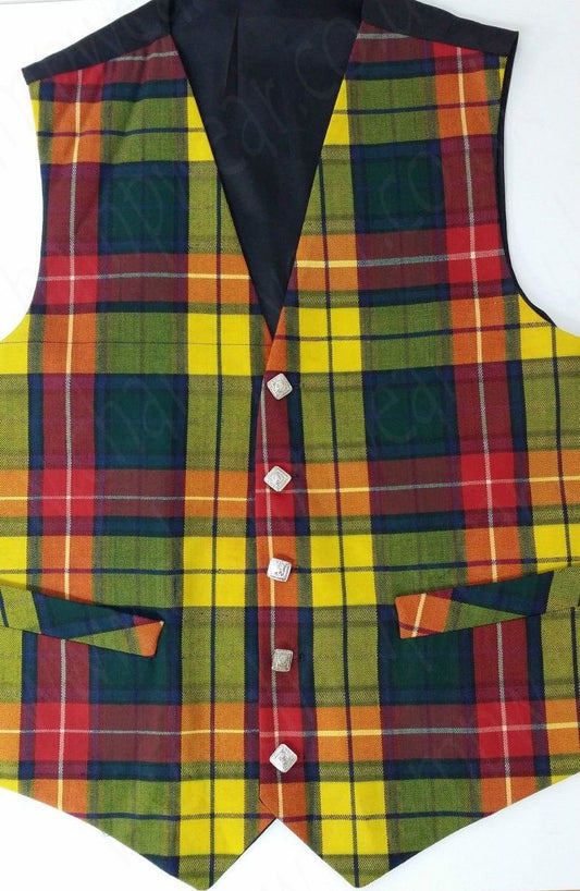 Men's Scottish Buchanan Tartan Waistcoat