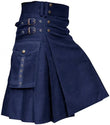 Men's Utility Traditional Scottish Kilt Pleated with Cargo Pockets
