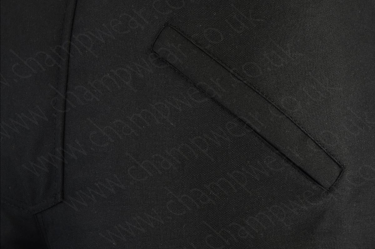 Mens All Black Waterproof Armoured Motorcycle Motorbike Biker Trousers