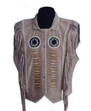 Native American-style leather vest