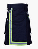 Navy Blue Firefighter Utility Kilt