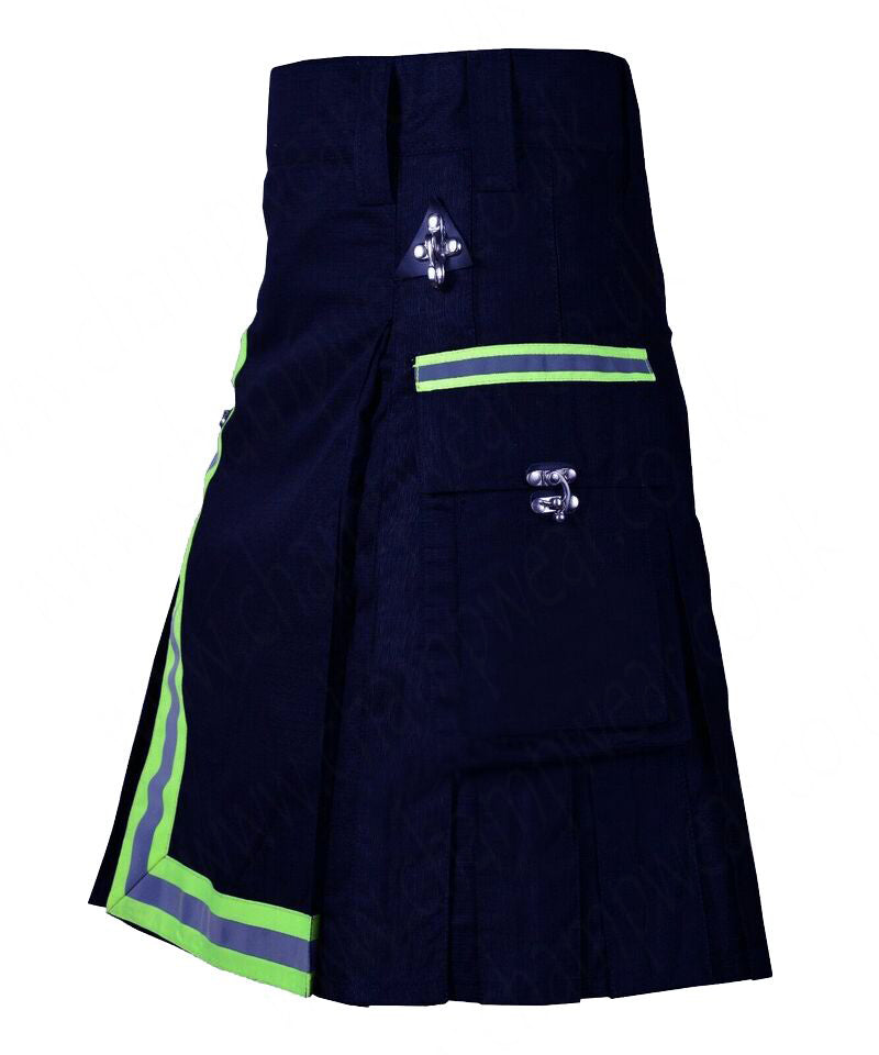 Navy Blue Firefighter Utility Kilt