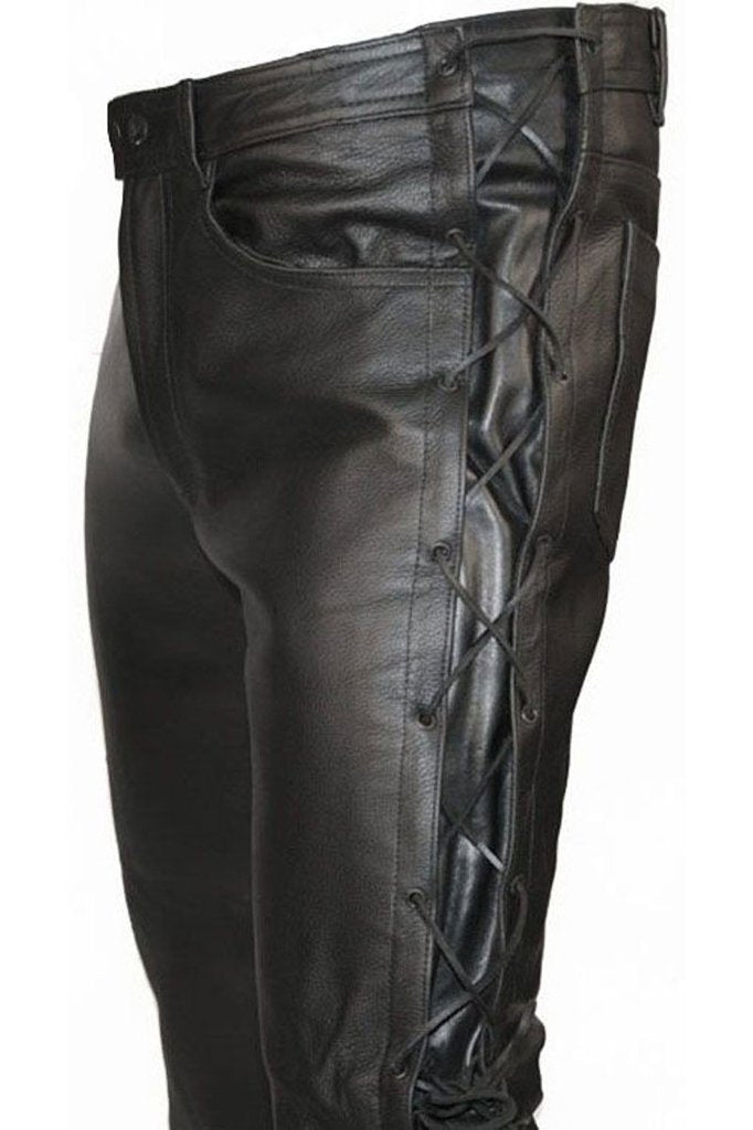 New Style High Quality Cowhide Leather Motorbike Pant