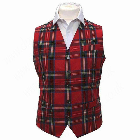 Royal Stewart Tartan Waistcoat