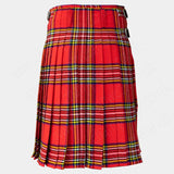 Royal Stewart Tartan 8 yard handmade traditional heavyweight kilt