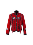 Western Ruby Fringed Leather Jacket