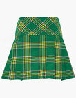 Women Irish Tartan Mini Skirt knife Pleated Wrap Skirt