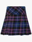 Women Pride of Scotland Tartan Mini Pleated Wrap Skirt with Buckle and Straps