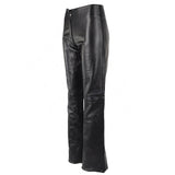 Womens Leather Black Pant