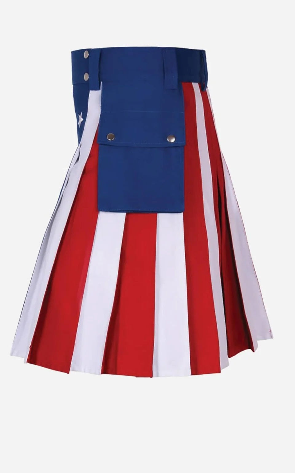 American Flag Hybrid Utility Kilt for Patriotic Men