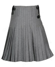 Grey Scottish Mens Traditional 8 Yard Kilt