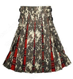 Military Digital Camo Utility Hybrid Kilt Royal Stewart Tartan