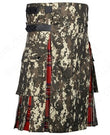 Military Digital Camo Utility Hybrid Kilt Royal Stewart Tartan