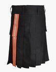 Black Firefighter Fireman Utility Kilt