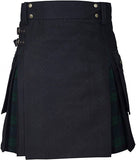 New wedding Stylish Black Watch Hybird Kilt For Mens