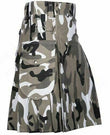 urban camo kilt, camouflage utility kilt, mens tactical kilt, cargo kilt for men, cotton Utility Kilt Camo Work Kilt Outdoor Kilt Men’s Camo Skirt Modern Utility Kilt Tactical Kilt For Work