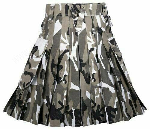 urban camo kilt, camouflage utility kilt, mens tactical kilt, cargo kilt for men, cotton Utility Kilt Camo Work Kilt Outdoor Kilt Men’s Camo Skirt Modern Utility Kilt Tactical Kilt For Work
